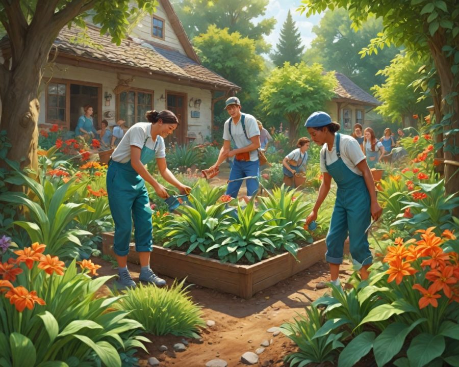 como criar e manter uma jardinagem comunitária de sucesso