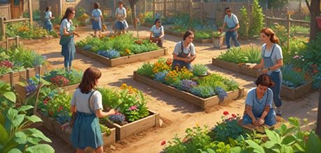 como criar e manter uma jardinagem comunitária sustentável