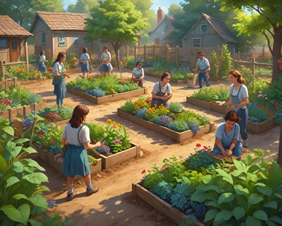 como criar e manter uma jardinagem comunitária sustentável