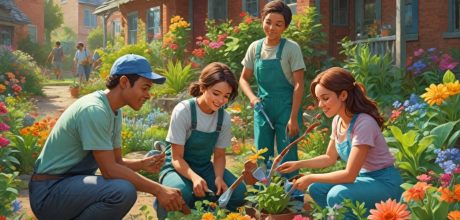 como iniciar e manter uma jardinagem comunitária eficaz