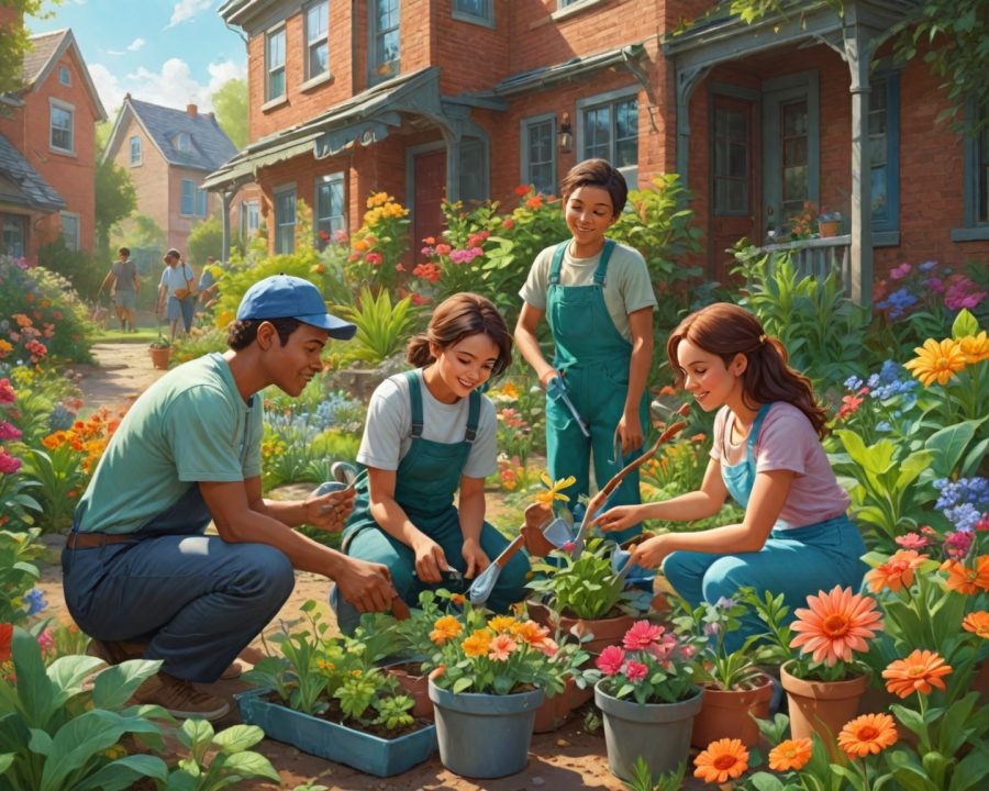 como iniciar e manter uma jardinagem comunitária eficaz