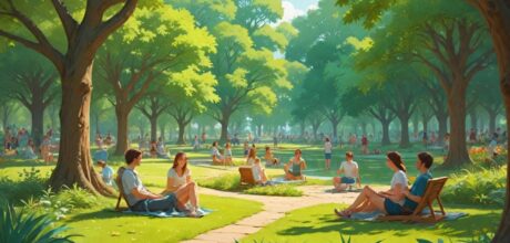 Benefícios das plantas em espaços públicos para o bem-estar