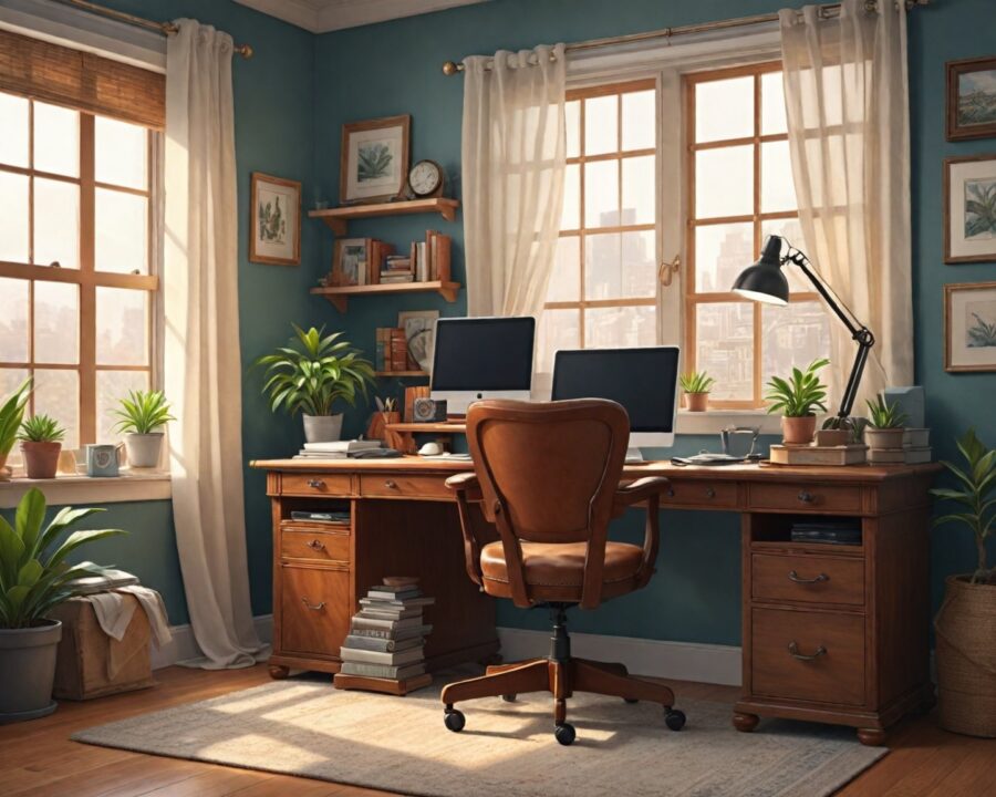 Como montar um home office produtivo e confortável