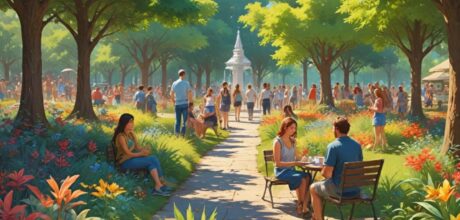 Benefícios das plantas em espaços públicos para saúde e bem-estar