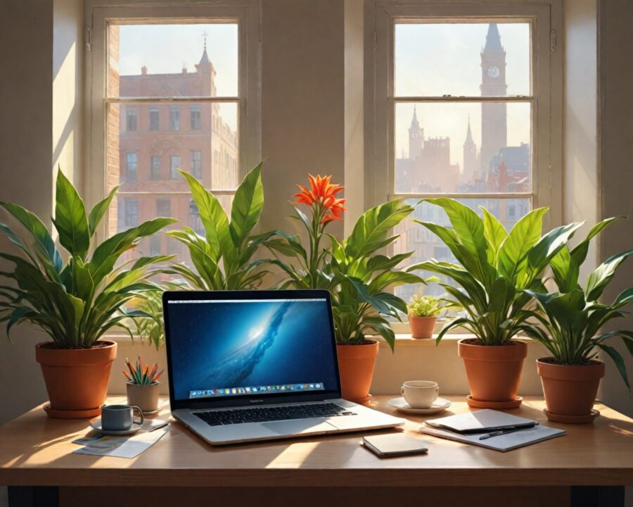 como escolher plantas para um ambiente de trabalho saudável