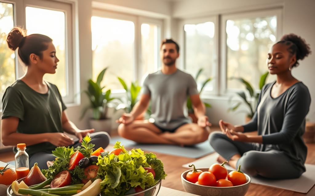 práticas saudáveis e bem-estar diário