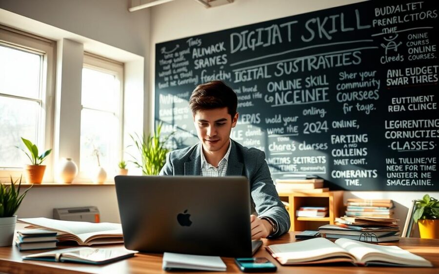 Como aprender habilidades digitais gastando pouco em 2024