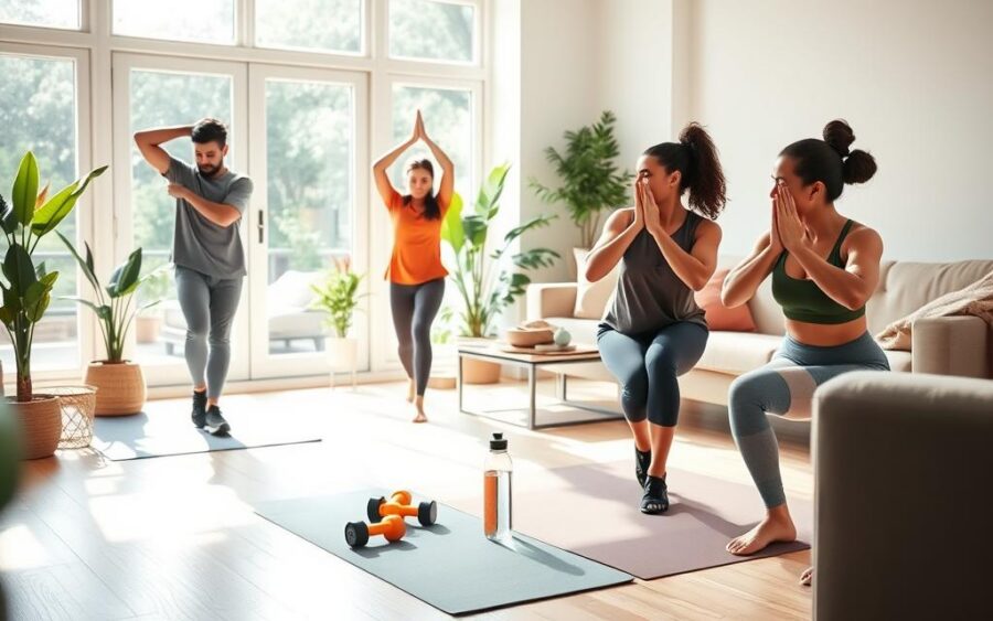 Novos exercícios simples para praticar em casa agora