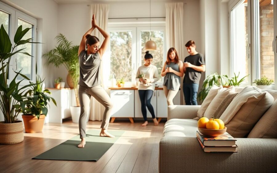 Hábitos simples para melhorar sua saúde em casa